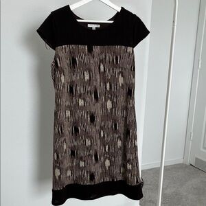 Sandra Darren Top Knit Brown Dress